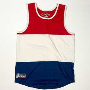 Empyre Sport 1999 Throw Back Edition Red White Blue Tank Top - Size Medium
